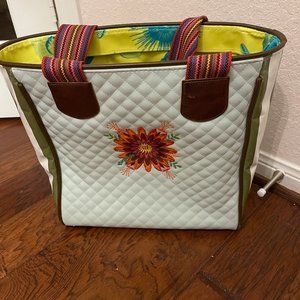 Consuela Tote w light blue leather